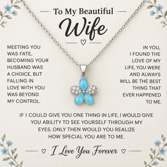 To My Beautiful Wife Necklace